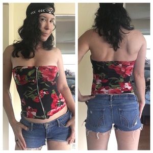 Jersey stretch tube top small